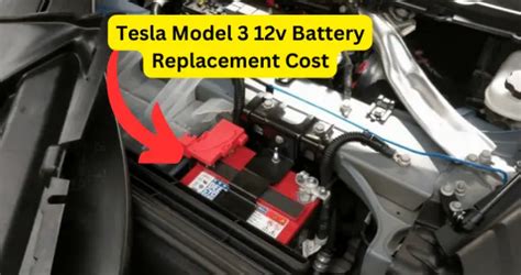 tesla model 3 12v battery replacement cost.